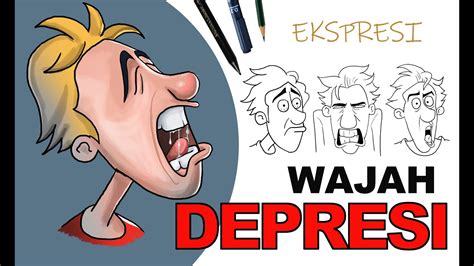 Are you searching for karakter animasi png images or vector? Cara Mudah Menggambar Ekspresi Wajah Depresi karakter animasi - how to draw facial expressions ...
