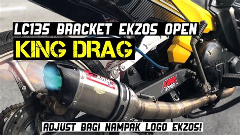 Sound exhaust king drag fullsystem on yamaha y15zr please support my channel and dont forget. LC135 | Cara Pasang Bracket Ekzos King Drag Y15 Dekat ...