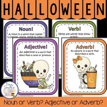 Adjectives and adverbs | the blue book of grammar and punctuation. Halloween Noun or Verb? Adjective or Adverb? Halloween ...