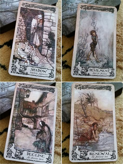 Every episode of arthur has a title card which displays the title, the name(s) of the writer and storyboard artist, and a short animation encompassed within a center circle. The Arthur Rackham Oracle Cards | Arthur rackham, Oracle ...