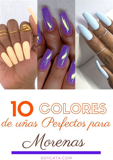 Diseños de uñas para chicas que no quieren salir del francés. Diseño De Uñas Piel Morena / Pin en Nails - En cortes y ...