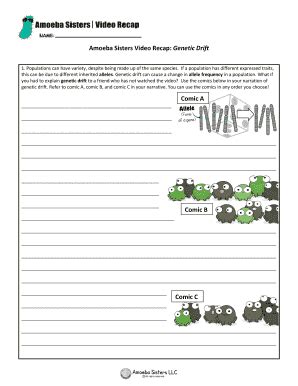 We encourage you to be creative with a cartoon illustration of your own for each phase. Amoeba Sisters Video Recap Genetic Drift Answer Key Pdf ...