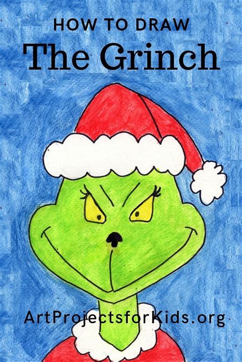 Learn how to draw art for kids hub pictures using these outlines or print just for coloring. Draw the Grinch | Kids art projects, Christmas art ...