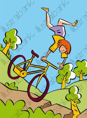 Alors, quand deux passionnés d'humour et de… vélo discutent, forcément, ça roule. Chute à vélo illustration Autre libre de droit sur ...