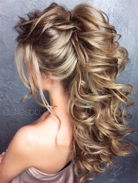 Another bridal hairstyle option for women with thin hair is this gorgeous style. 65 Long Bridesmaid Hair & Bridal Hairstyles for Wedding ...