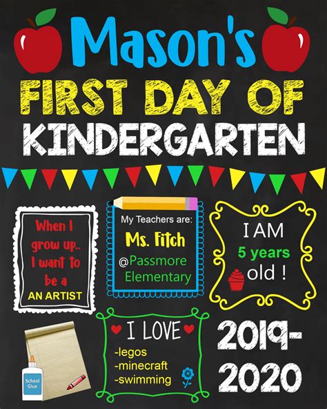 Custom printed chalkboards and chalkboard signs with stylish designs at wholesale prices. First Day of School Chalkboard Poster- Back to School Sign ...