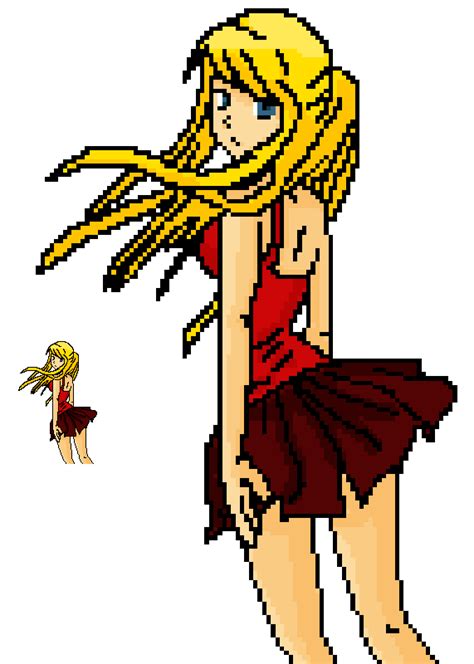 This is a pdf pattern only. 16bit Pixel Art Winry Rockbell by Xplict91 on DeviantArt