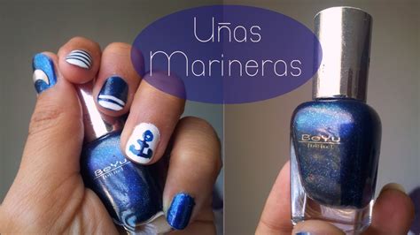 Un cortauñas o tijeras de uñas, una lima, esmalte blanco, esmalte azulón, cintilla para decorar. DIY uñas marineras, super fáciles de hacer en casita (VLj makeup) - YouTube