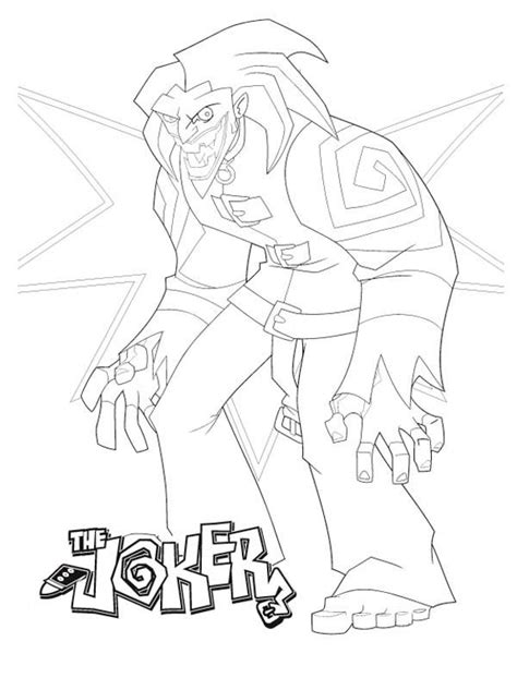 Here is the welcome message: Terrifying Joker Coloring Page - NetArt | Coloring pages ...