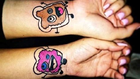This particular set of matching sister tattoos if for three. funny-brother-and-sister-tattoos - TatuaggiStyle.it