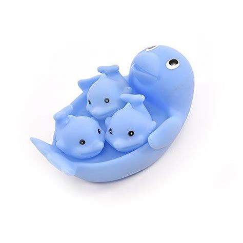 Yellow bath duck on white towel. Buytra Baby Rubber Squeeze Bath Toys Set Bath Tub Squeak ...