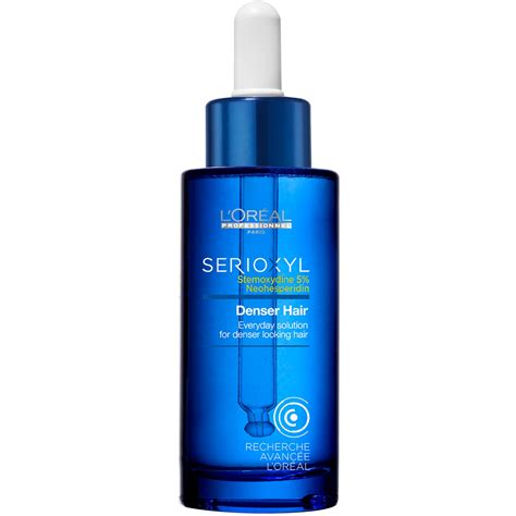 Xtra denser hair serum is specifically designed to prevent hair fall, maintain healthy hair, scalp and promotes enhanced blood circulation in scalp and leads to thicker hair. L'Oréal - Serioxyl - Denser Hair Serum - 90 ml