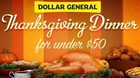 Also in departure from tradition, some of dollar general's biggest deals will only be available on thanksgiving day and not on black friday. Dollar General Thanksgiving Dinner ( all for under $50 ...