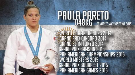 Jun 09, 2021 · paula pareto: Paula Pareto Judo World Champion - Road To Rio - YouTube