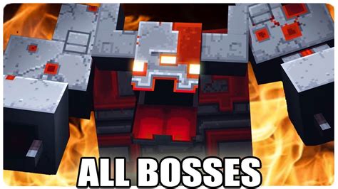 The miniboss of every floor, and the boss for entrance level. Minecraft Dungeons - All Bosses (With Cutscenes + Ending ...