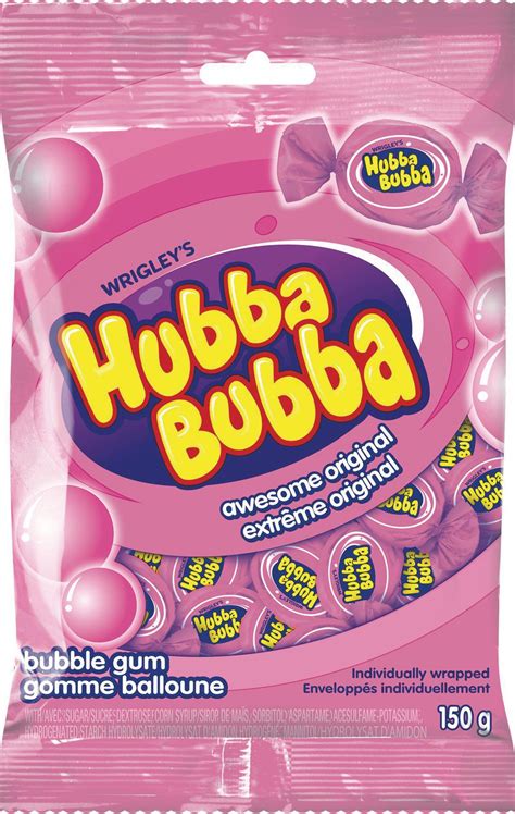 Are available in multiple flavors and are safe to eat. Hubba Bubba Awesome Original Bubble Gum, Bag, 150g ...