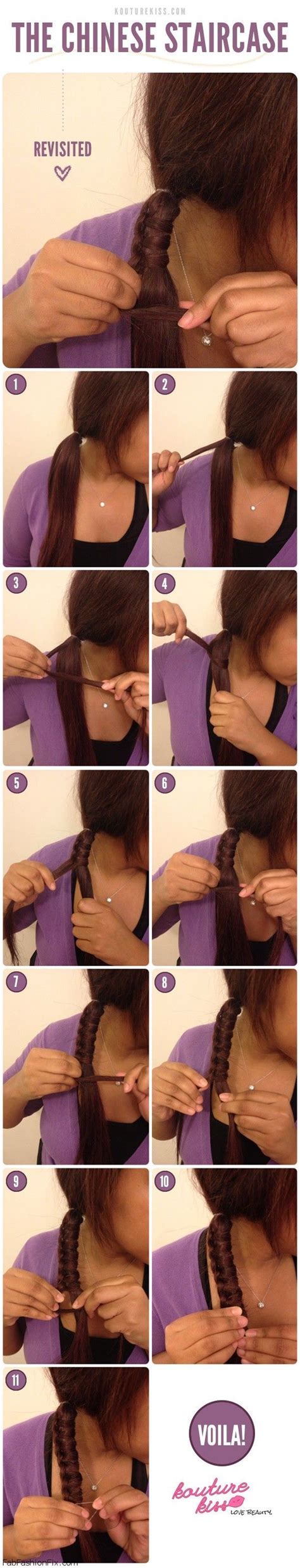 China is known for their improvements on their ancient traditions of beauty care. Chinese Staircase Braid Hairstyle Tutorial | Fab Fashion ...