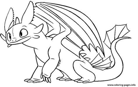 The hungarian horntail dragon coloring page from harry potter category. Toothless Night Fury Dragon Coloring Pages Printable