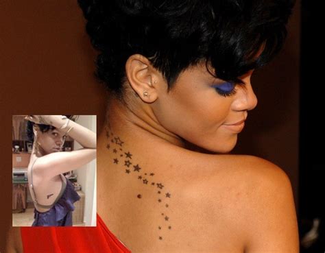 It was a music note placed on. Tattoo Da Rihanna - Publico e Atitudes | Moda - Cultura Mix