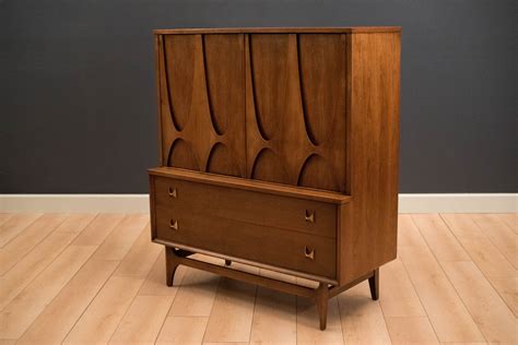 Vintage walnut tall dresser circa early 1960s. Mid Century Broyhill Brasilia Tall Dresser - Mid Century ...