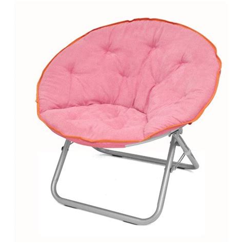 The mainstays microsuede collapsible saucer chair features a durable steel frame and is easy to transport or store due to it being foldable. Urban Shop Adult Microsuede Saucer Chair, Available in ...