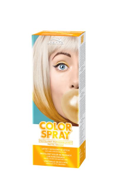 Why leaving in hair product inhibits hair dye. Joanna Color Hair Coloring Spray Pastel Orange 150 ml ...