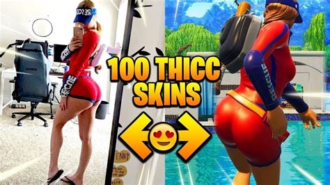 See what's available in our fortnite item shop post! BEST THICC FORTNITE SKINS IN REAL LIFE - YouTube