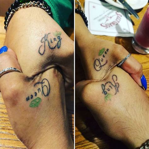 #tattos #couples tattoos #couple tattoo #reblog #reblod this #art #dedication #devotion #love #meaning #soulmate #happy #perfection #follow #follow me #follow me please #reblog this #reblog that #popular blog #popular. Black Couple Tattoo King and Queen | Couple tattoos, Black ...