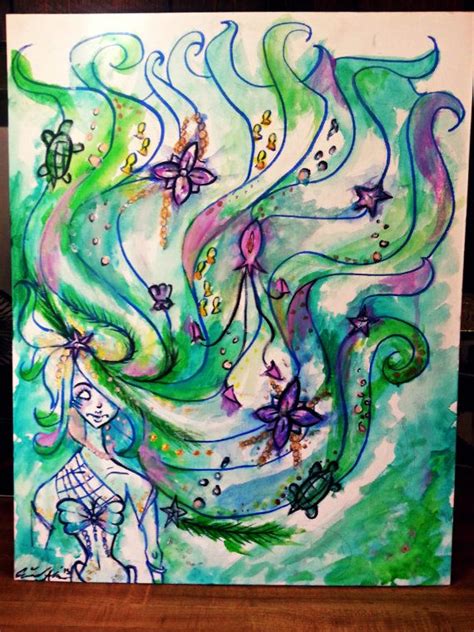 Coral reef destruction 5 common causes of coral degradation. 16x20 Coral Reef Inspired Mermaid Painting