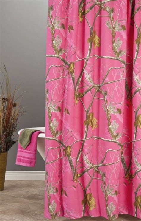 Save $9.00 (10%) sale $80.98. Realtree Hot Pink Fuchsia Camo Shower Curtain | Camo ...