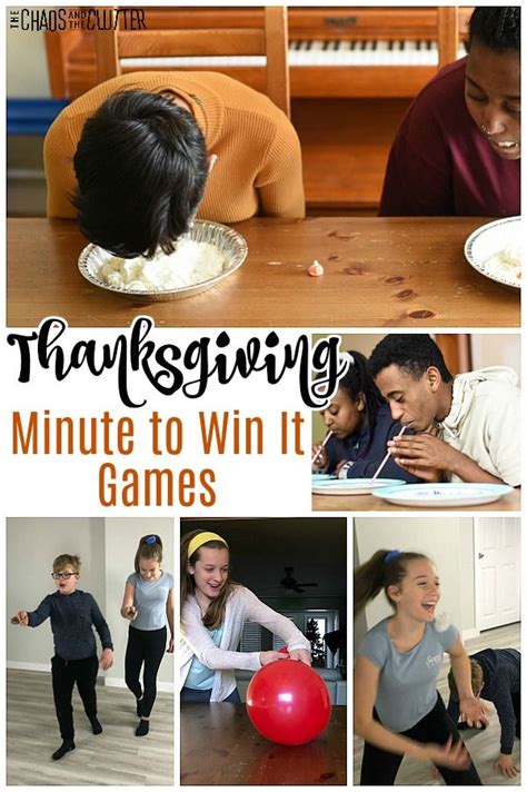 To create your own minute to win it thanksgiving themed challenge, you can pick and choose from the games below or do all of them. The Best Minute to Win It Thanksgiving Games | Family ...