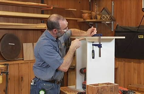 The large storage space behind the doors hides bulkier items. Drill Press Storage Cabinet Download | WoodWorkers Guild ...