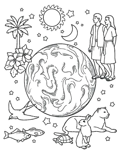 Download or print for children, 100 images. Creation Coloring Pages - Best Coloring Pages For Kids