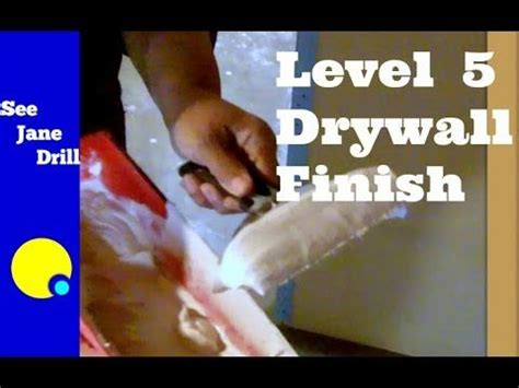 A video tutorial on how to create a level 5 drywall finish, which is sometimes needed when high gloss paint is to be applied, and for areas with a lot of. Most of the time, a level 4 drywall finish will do. But ...