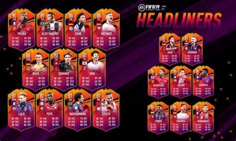 One item one pack with three selections. FUT 19 : Vedettes, Headliners - cartes dynamiques et ...