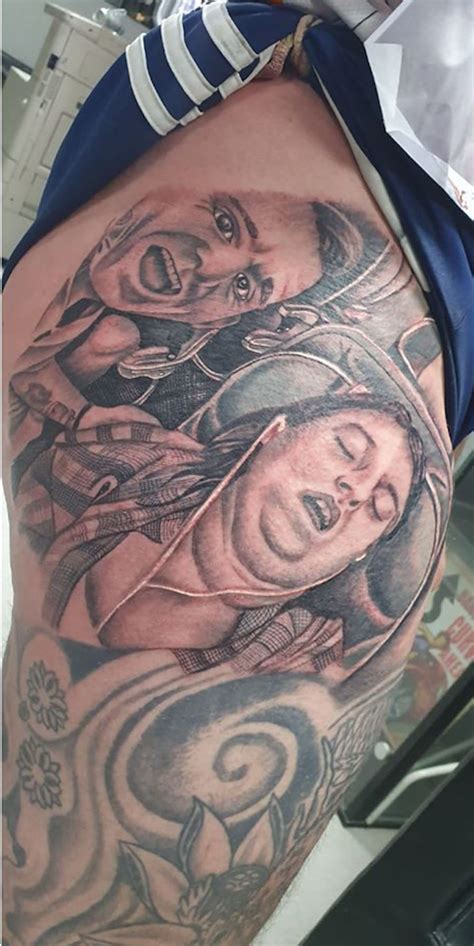 These tattoos are equally adorable and easily maintained. Husband Pranks Wife With Tattoo Of Her Snoring Face And ...