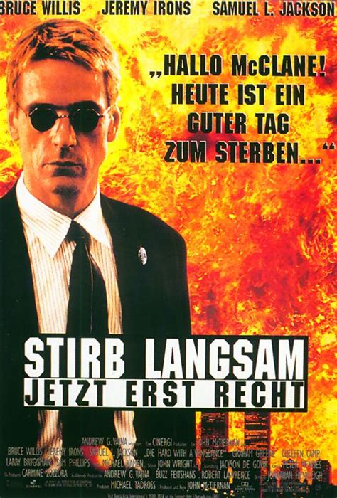 Ein erfolg wäre außerdem sicher sehr gut für bruce willis' ego. Filmplakat: Stirb langsam - Jetzt erst recht (1995 ...