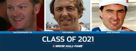 The things he did for nascar as a professional and respected broadcaster for our sport from the 80's until 2000 should not be overlooked. Dale Earnhardt Jr. Leads NASCAR Hall of Fame 2021 ...