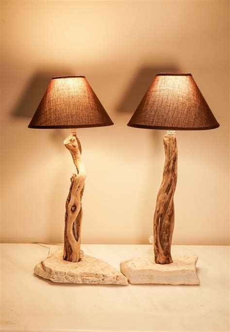 Discover our stylish range of floor lamps and uplighters from modern chrome floor lighting to antique brass lamps. Rock bases! /Driftwood bedside lamps | Driftwood lamp ...