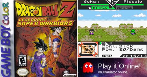 Upload a screenshot/add a video: Play Dragon Ball Z: Legendary Super Warriors on Game Boy