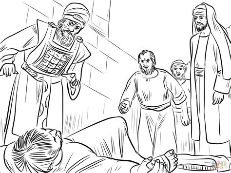 Stephen's story will help kids understand that faith has a cost but the presence of jesus gives courage in any circumstance. Stephen Stoned to Death coloring page | Free Printable ...