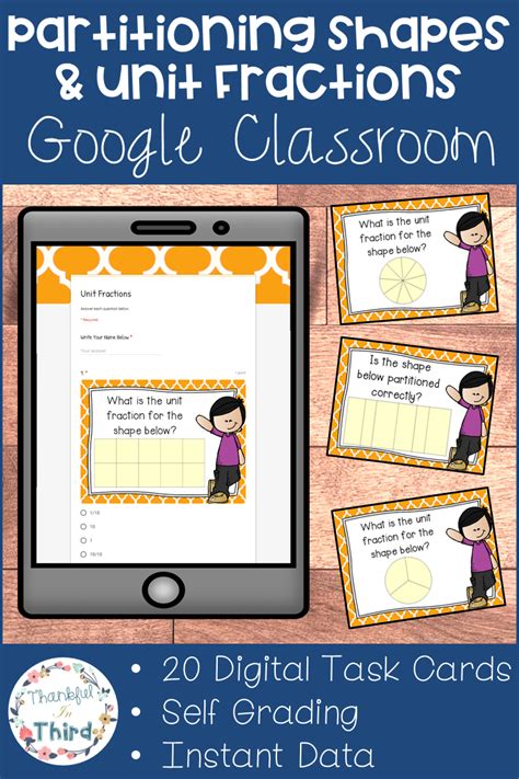 You may select 2, 3, 4, 5, 6, or 7 digit numbers to use and then when the children have mastered those individually then select the random number of digits to generate a worksheet with a mixture. Partitioning Shapes & Unit Fractions l Google Forms l Google Classroom | Fractions, Google ...