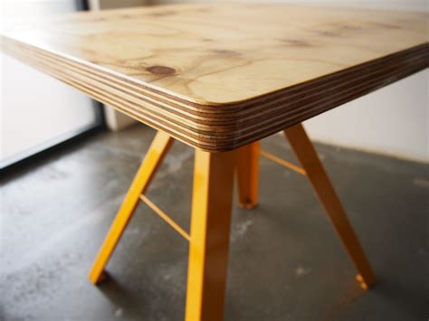 I know the general problem with plywood for a dining table is the thin face veneer (and need for quality, voidless plywood). Plywood Used For Table Top / Beautiful, Potentially Short ...