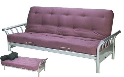 So kick on back after you visit gallery furniture today! Surf Double Futon Sofa Lounge Bed Frame silver +Quilted ...