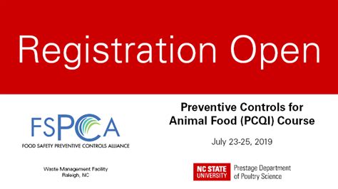 Are not registered in any courses) for 12 consecutive months or more, you will be. PCQI Course Registration Open | NC State Extension