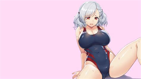 Tons of awesome lewd anime hd wallpapers to download for free. 배경 화면 : 만화, 애니메이션 소녀들, 간단한 배경, 분홍색 배경, 소녀 전선, 온천 12, 큰 가슴 ...