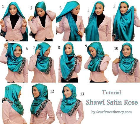 Cara memakai jilbab selendang sumber : Cara Memakai Jilbab Modern - Kumpulan Tutorial Memakai ...