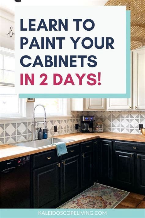 Are you considering to paint your kitchen cabinets? How to Paint Kitchen Cabinets the Easy Way (2 days, no packing) | Kaleidoscope Living | Painting ...