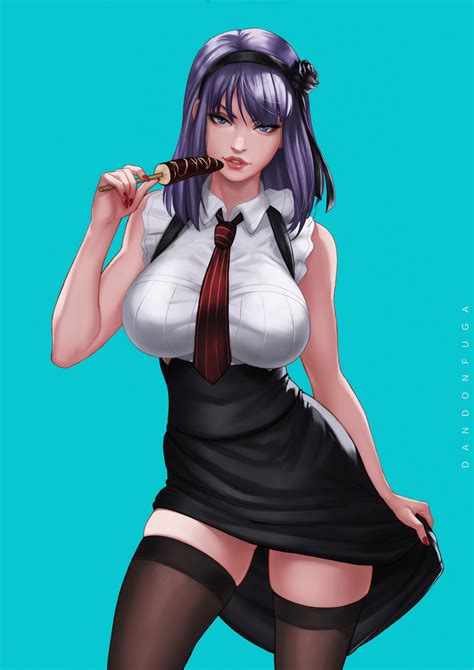 Check out our anime shirt selection for the very best in unique or custom, handmade pieces from our shops. purple hair, blue eyes, looking at viewer, lifting skirt ...