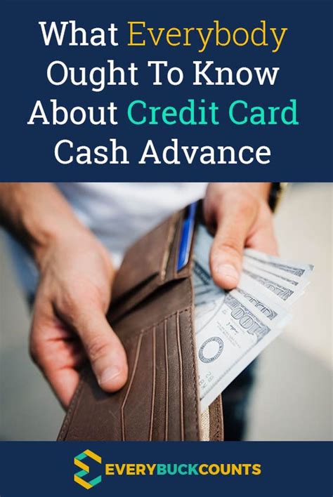 You're borrowing against your credit limit to put cash in your pocket, at an interest. What Everybody Ought To Know About Credit Card Cash ...